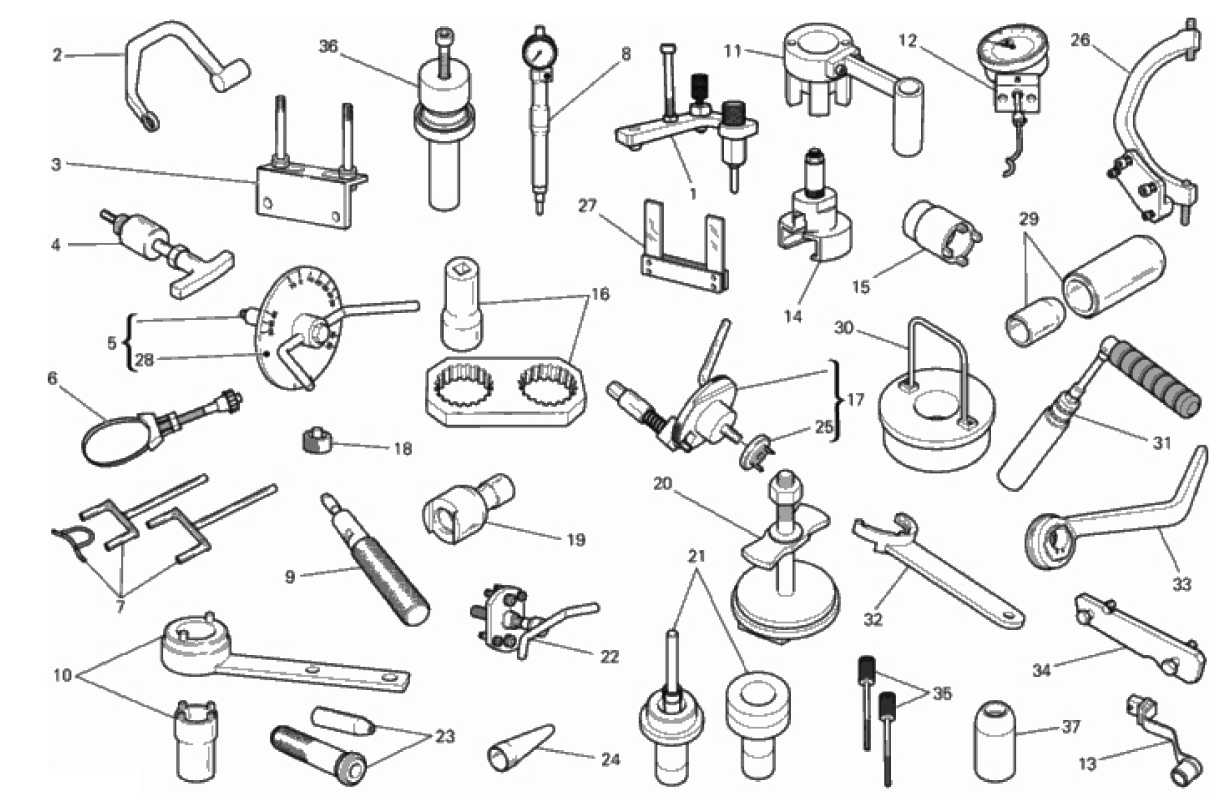WORKSHOP SERVICE TOOLS, ENGINE 