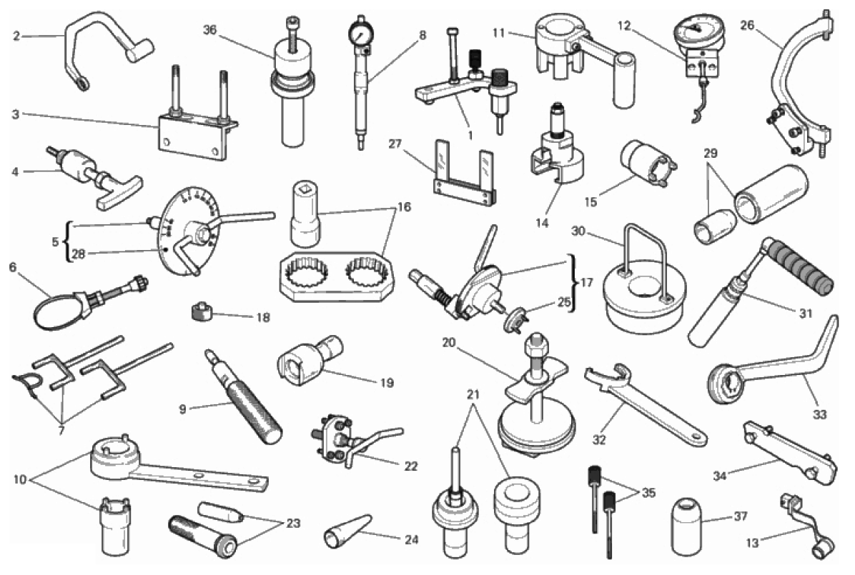 WORKSHOP SERVICE TOOLS, ENGINE 