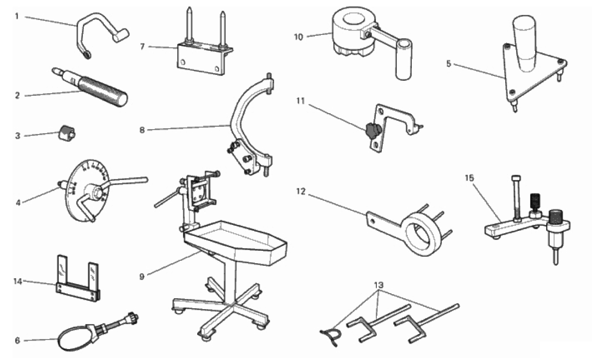WORKSHOP SERVICE TOOLS, ENGINE 