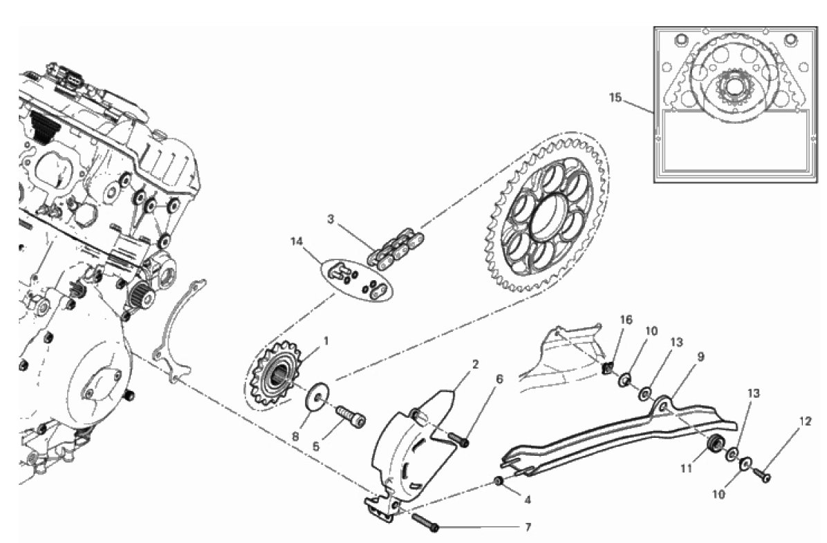 FRONT SPROCKET - CHAIN 