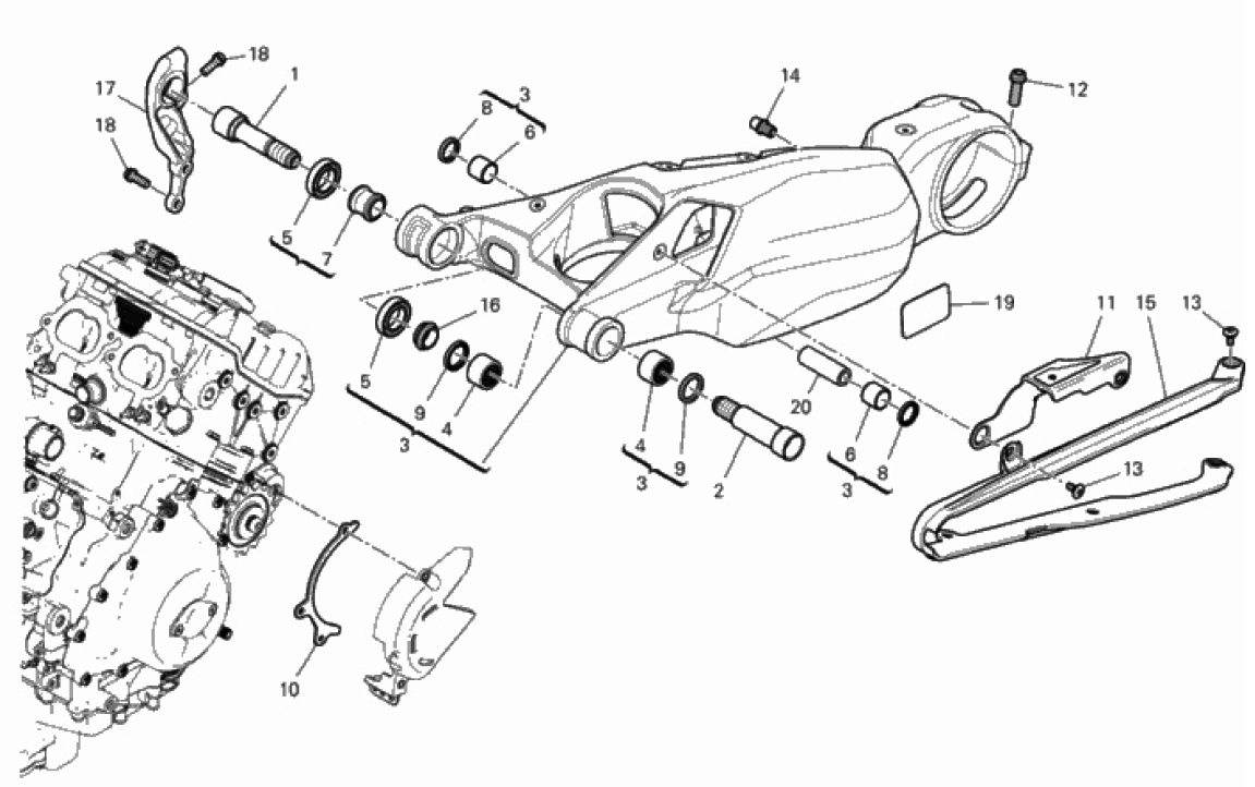 REAR SWINGING ARM 