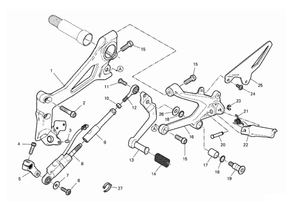 FOOTRESTS, LEFT 