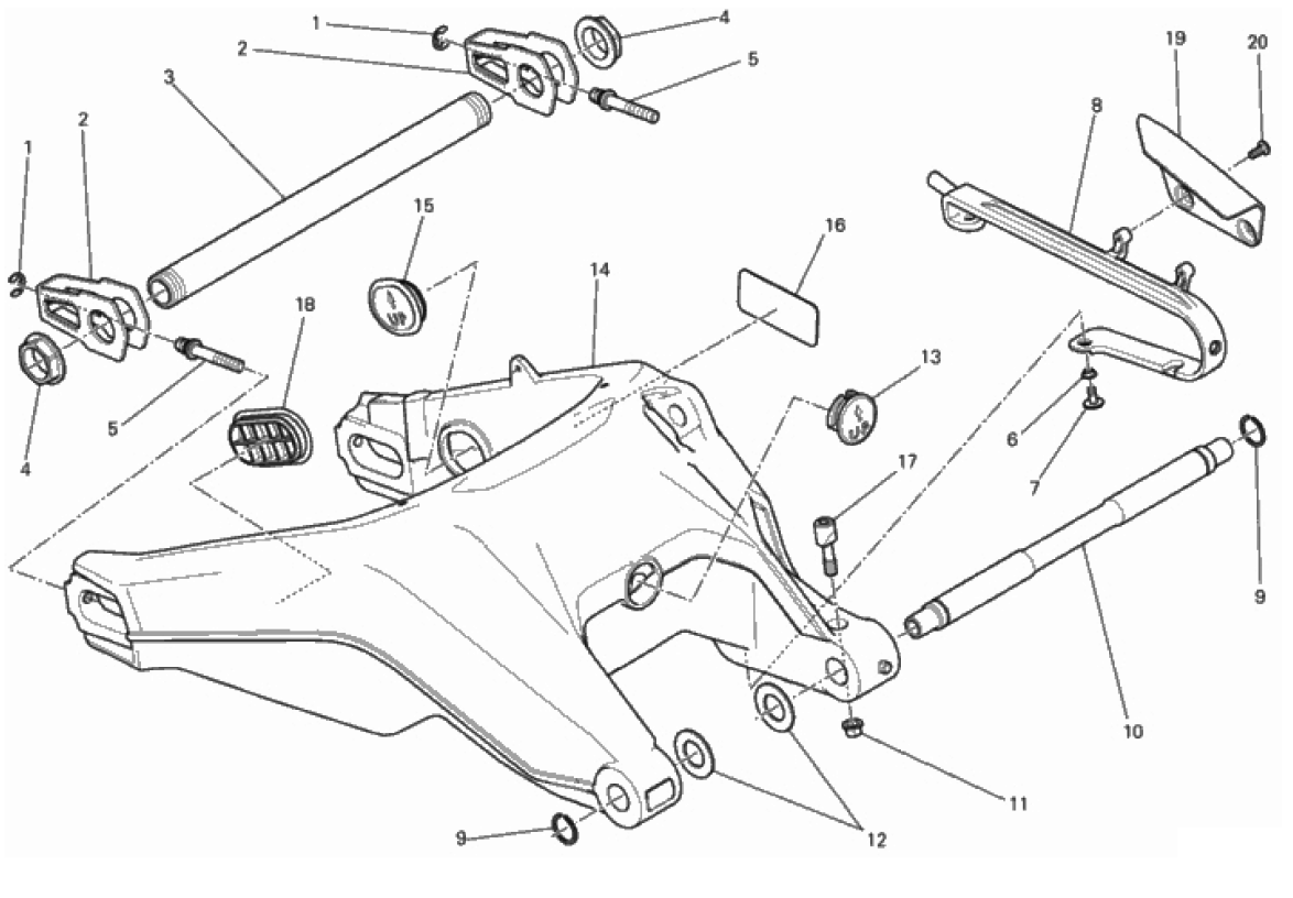 REAR SWINGING ARM 