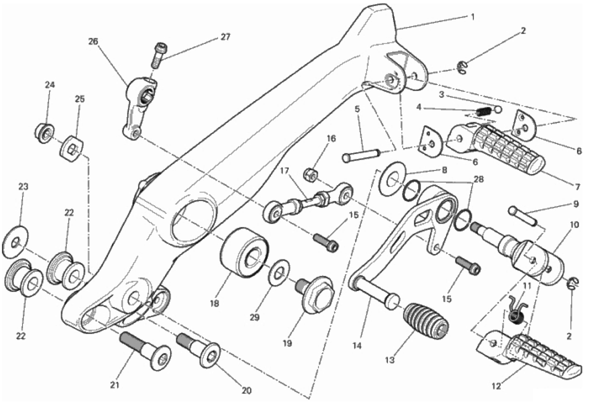 FOOTRESTS, LEFT 
