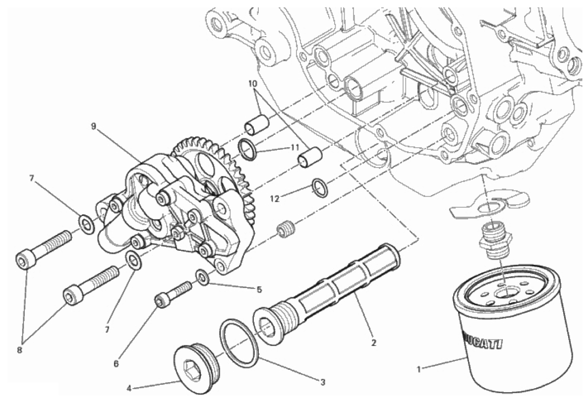 FILTERS AND OIL PUMP 