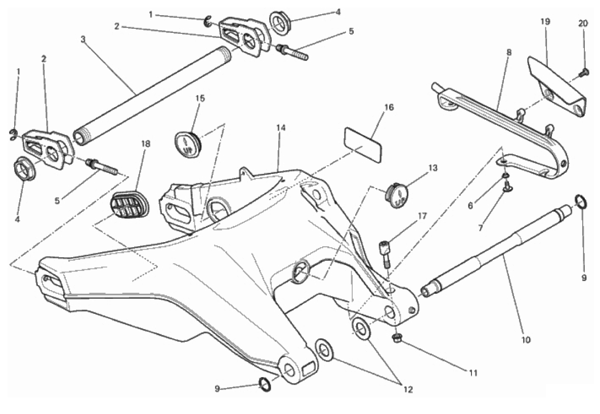 REAR SWINGING ARM 