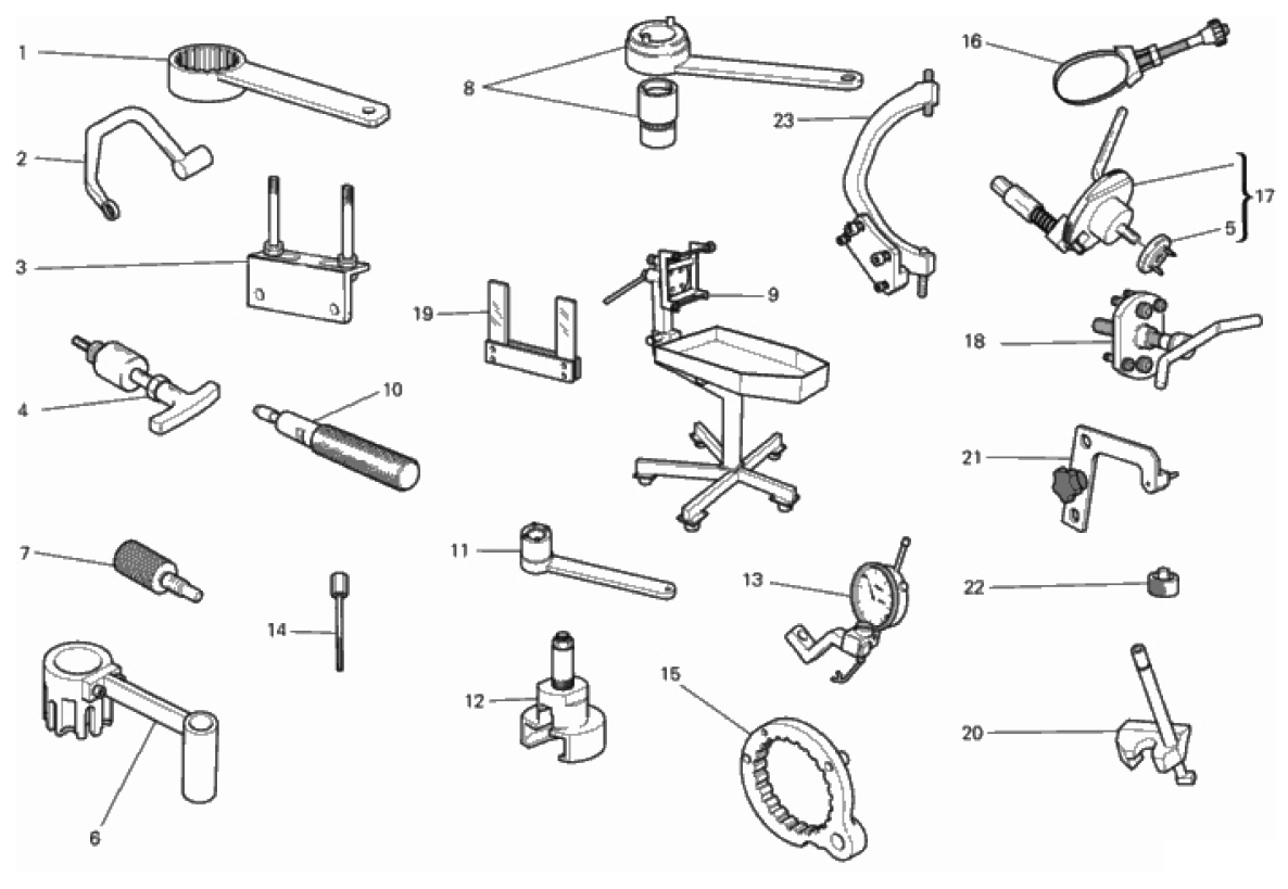 WORKSHOP SERVICE TOOLS, ENGINE 