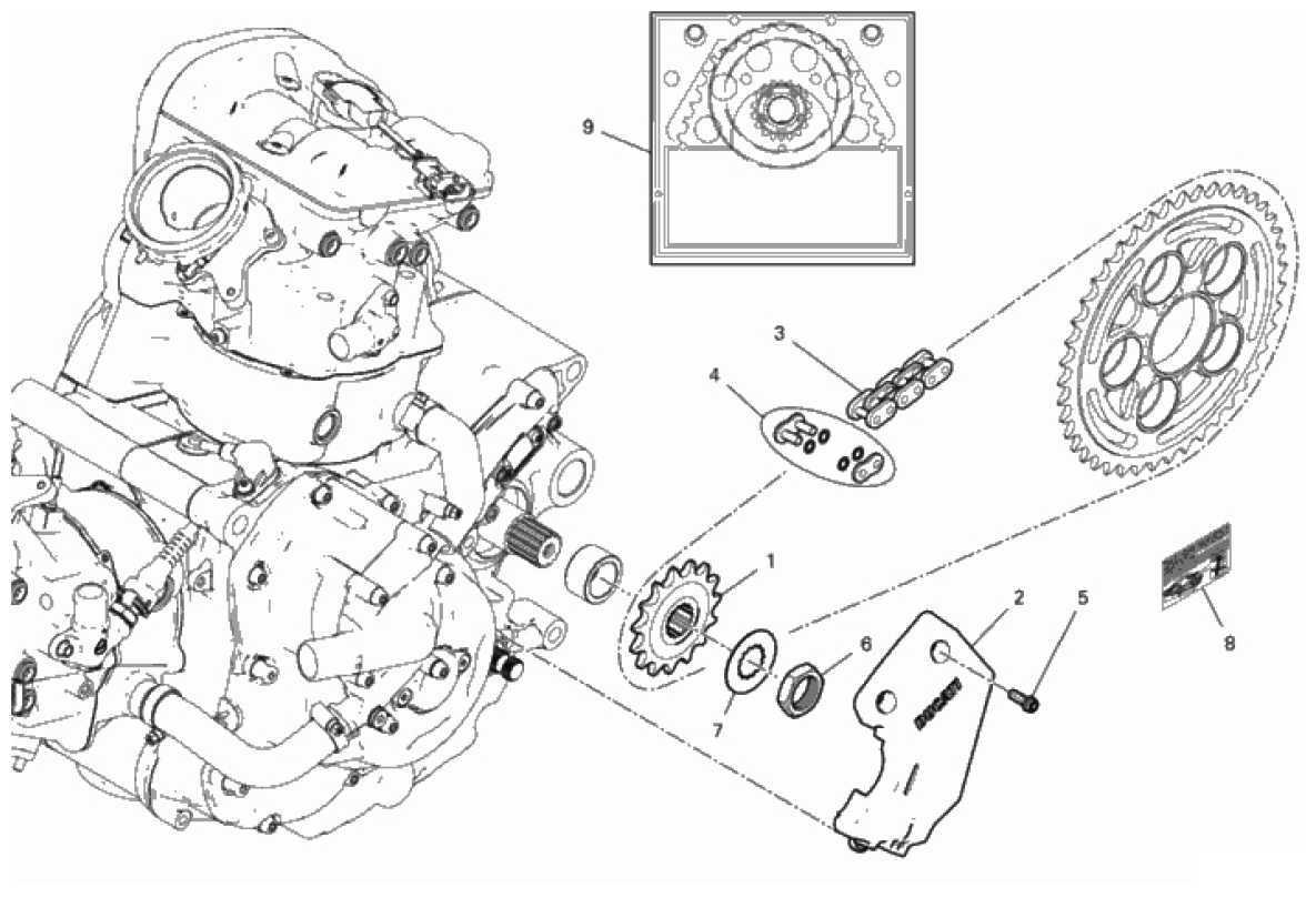 FRONT SPROCKET - CHAIN 