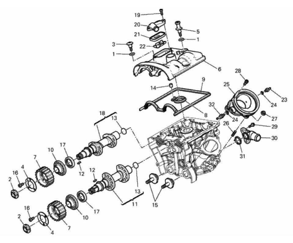 VERTICAL CYLINDER HEAD - TIMING 