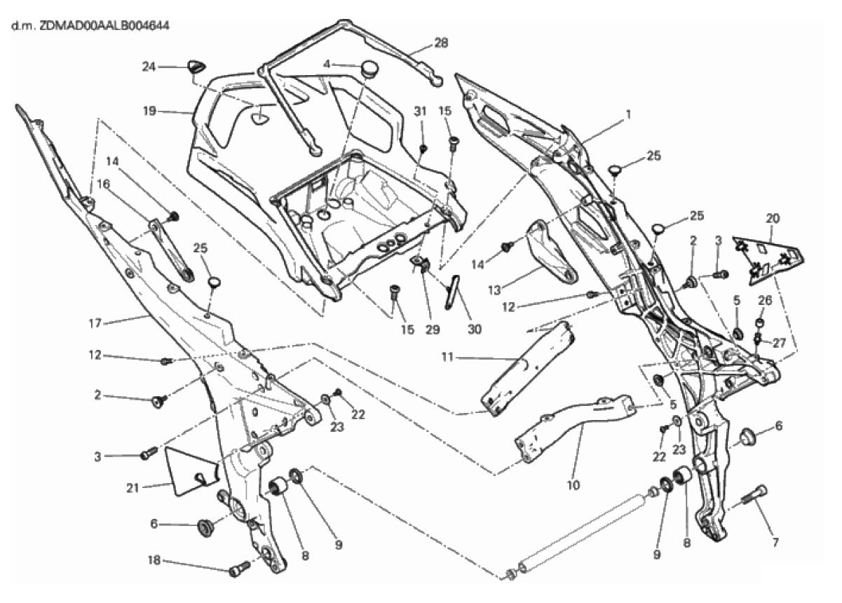 REAR FRAME COMP. 