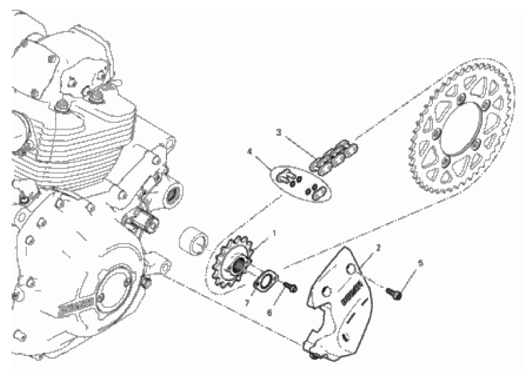 FRONT SPROCKET - CHAIN 