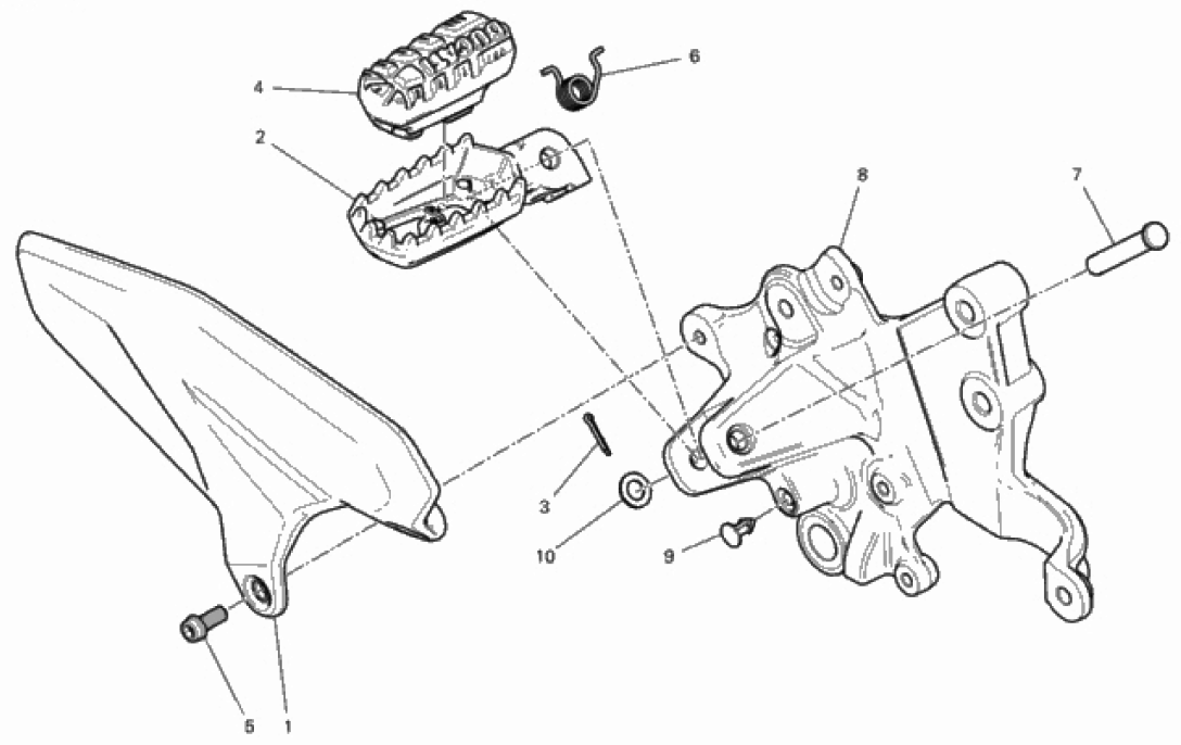 FOOTRESTS, RIGHT 