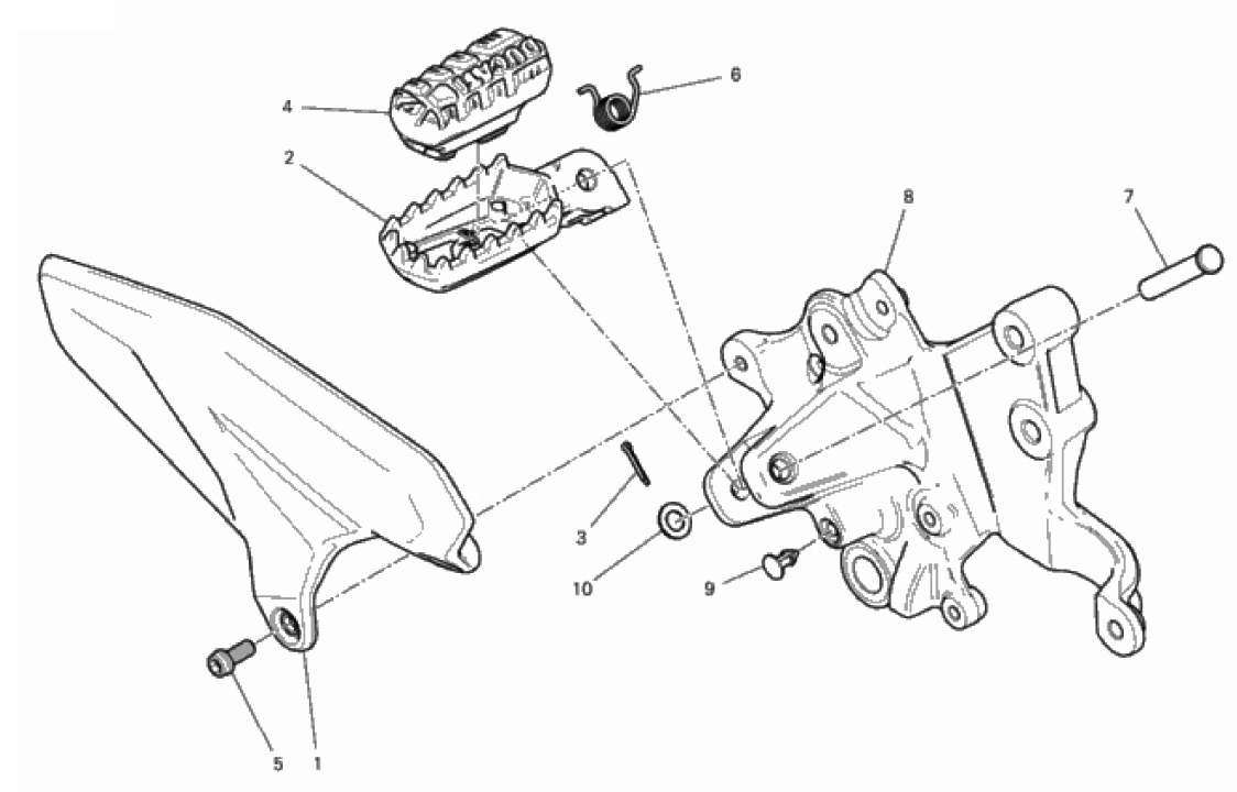 FOOTRESTS, RIGHT 