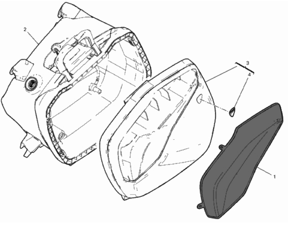 LEFT PANNIER (50/52)