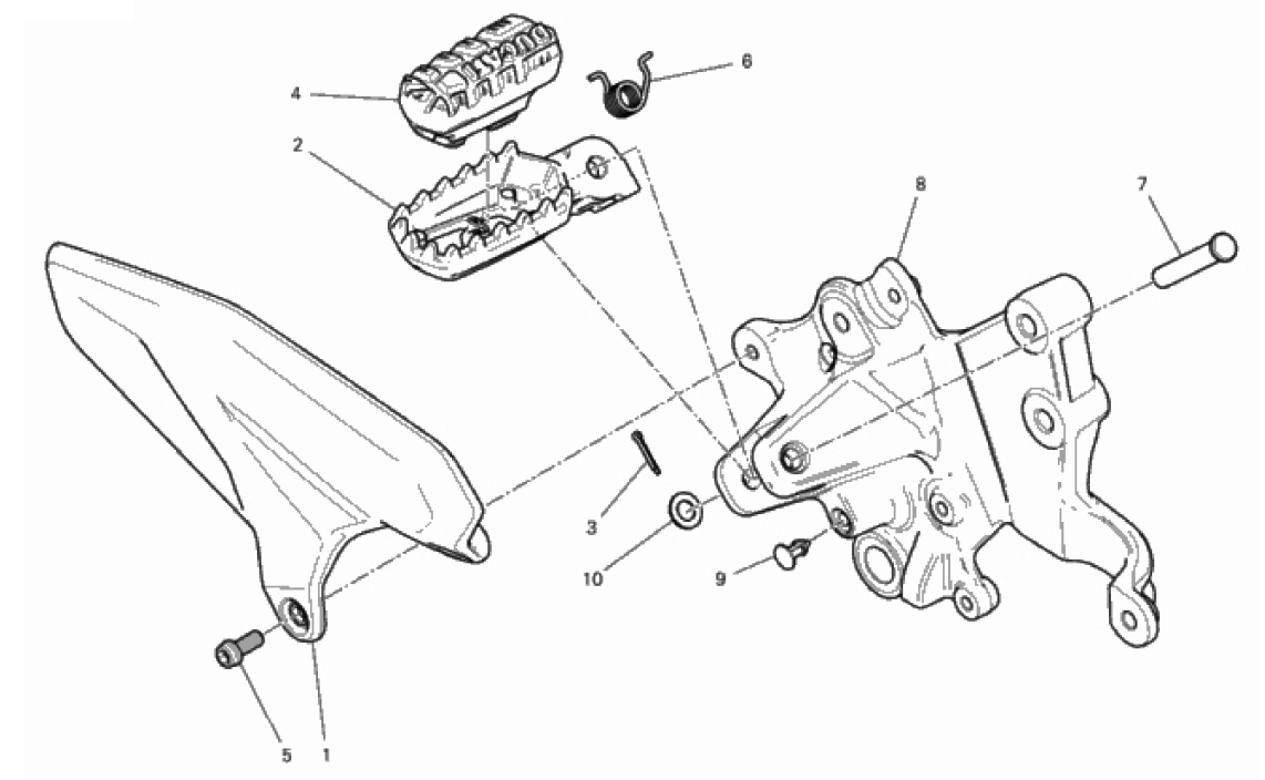 FOOTRESTS, RIGHT 
