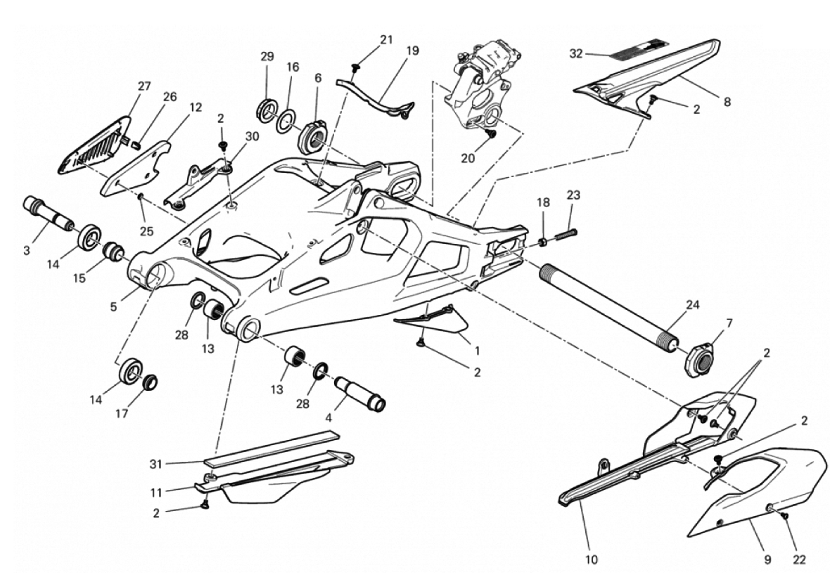 REAR SWINGING ARM 