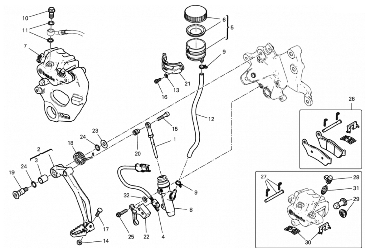 REAR BRAKE SYSTEM 