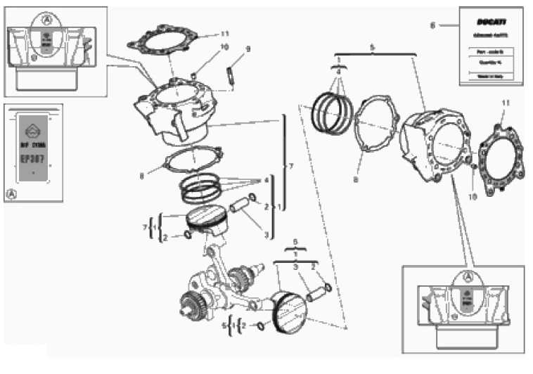 CYLINDERS - PISTONS (ASSO WERKE) 
