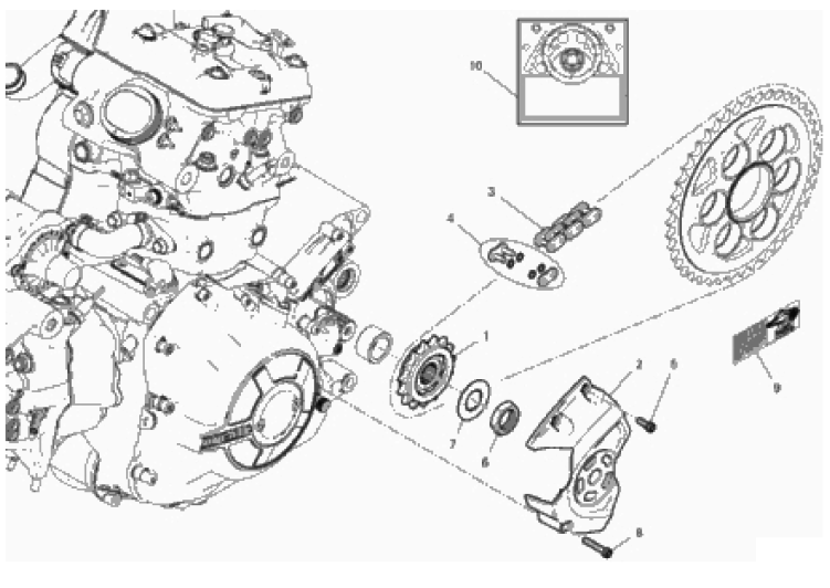FRONT SPROCKET - CHAIN 