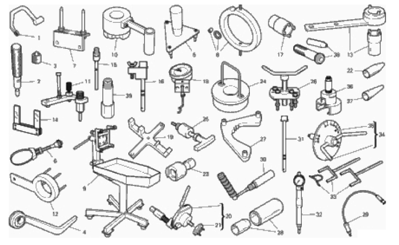 WORKSHOP SERVICE TOOLS (ENGINE) (1/3)