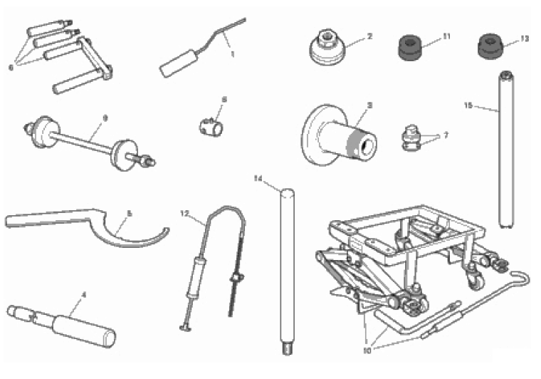 WORKSHOP SERVICE TOOLS (FRAME) 