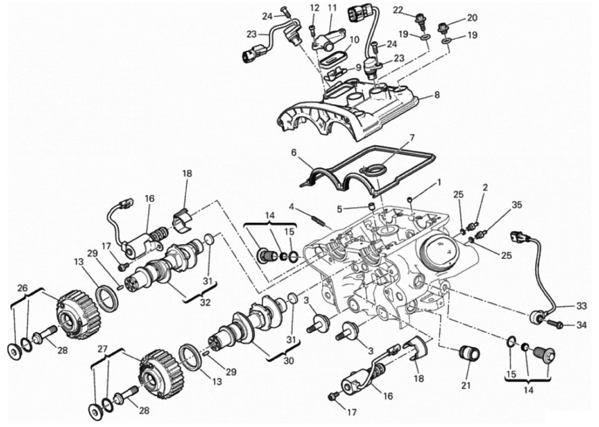 VERTICAL CYLINDER HEAD - TIMING 