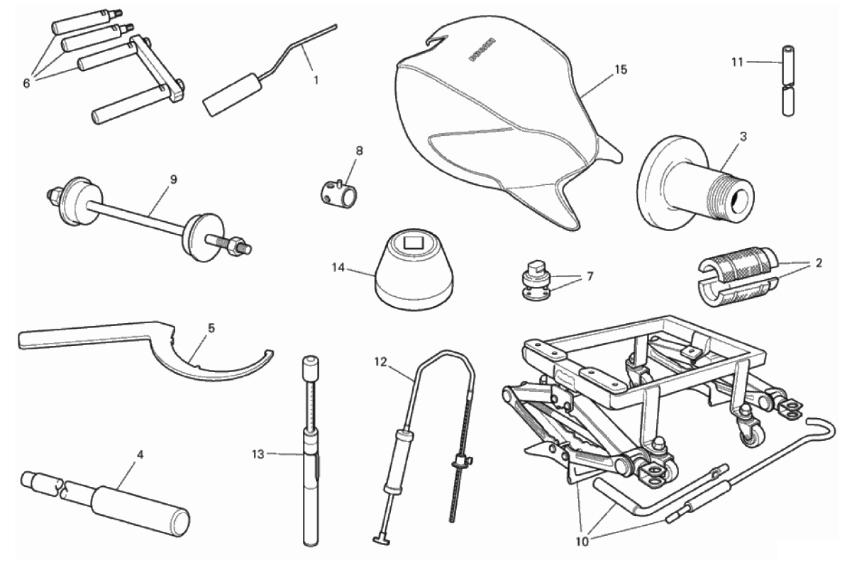 WORKSHOP SERVICE TOOLS, FRAME 