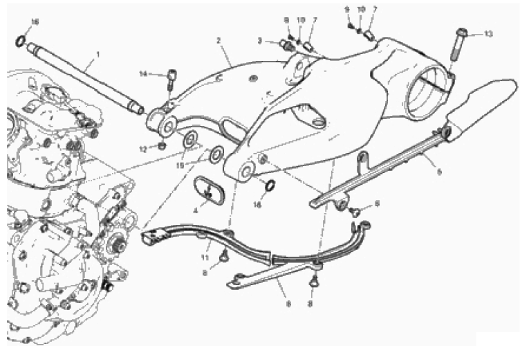 REAR SWINGING ARM (6/41)