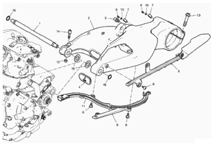 REAR SWINGING ARM 