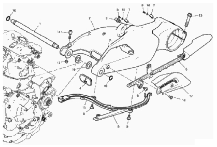 REAR SWINGING ARM 