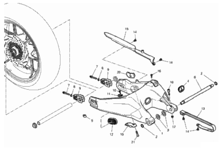 REAR SWINGING ARM 