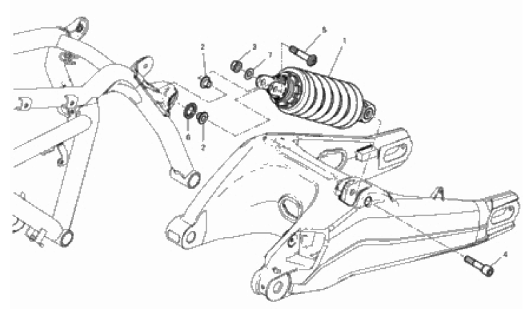 REAR SHOCK ABSORBER 