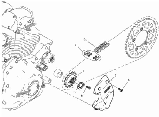 FRONT SPROCKET - CHAIN 
