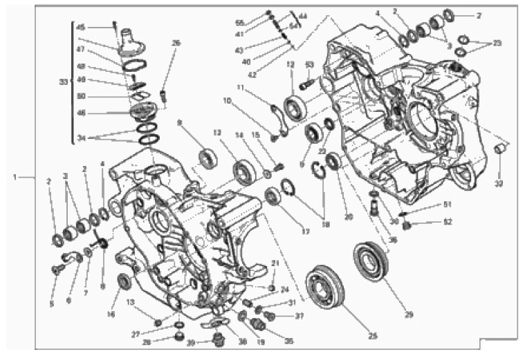 HALF-CRANKCASES PAIR 