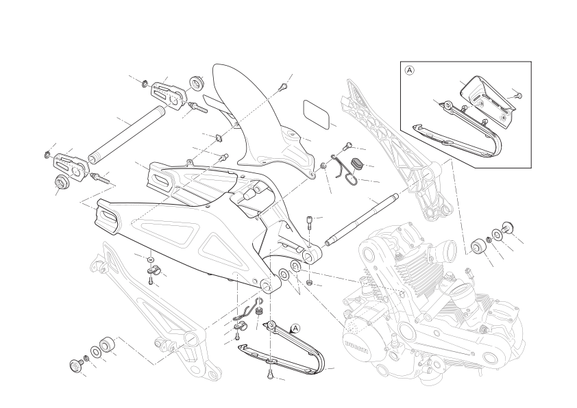 Swingarm and drive chain