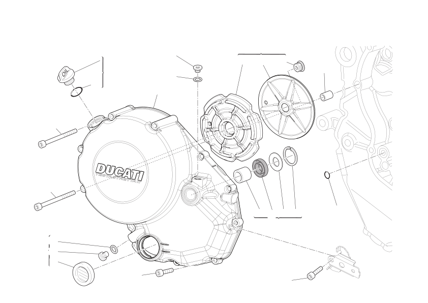 Clutch-side crankcase cover