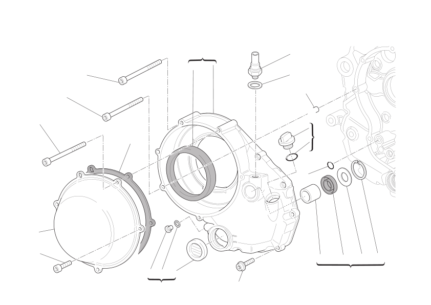 Clutch-side crankcase cover