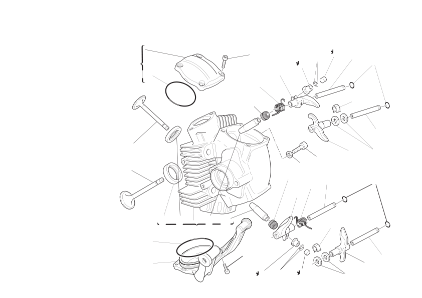 Horizontal cylinder head