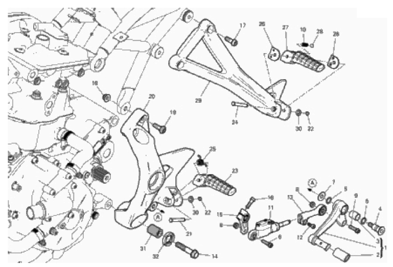 FOOTRESTS, LEFT 
