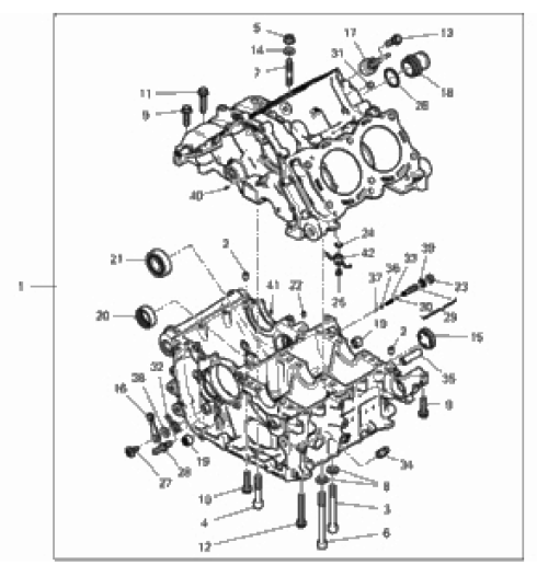 HALF-CRANKCASES PAIR 