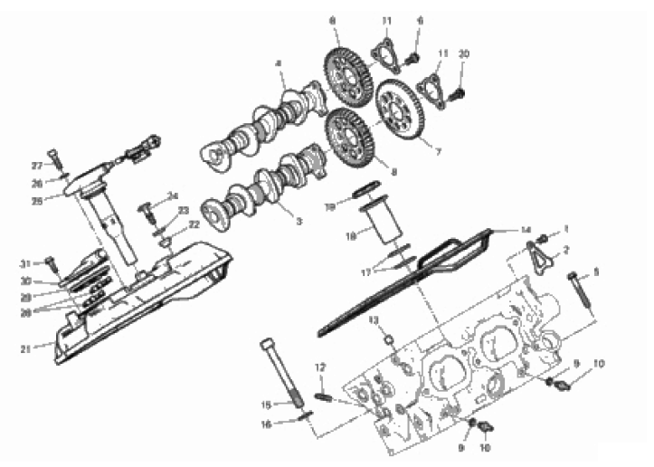 REAR HEAD - TIMING SYSTEM 