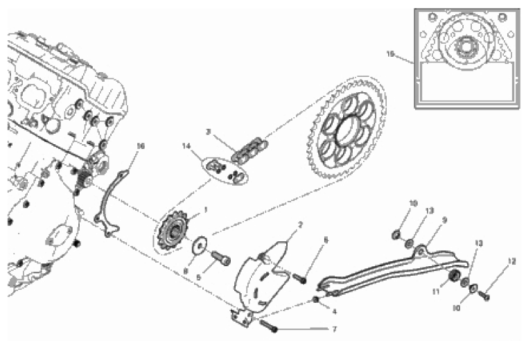 FRONT SPROCKET - CHAIN 