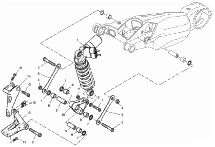 REAR SHOCK ABSORBER 
