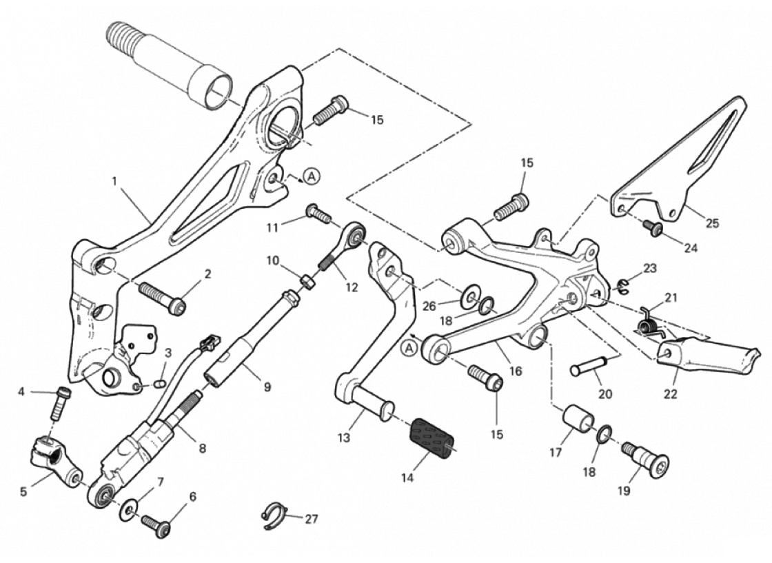 FOOTRESTS, LEFT 