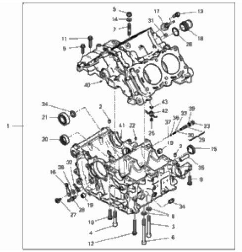 HALF-CRANKCASES PAIR 