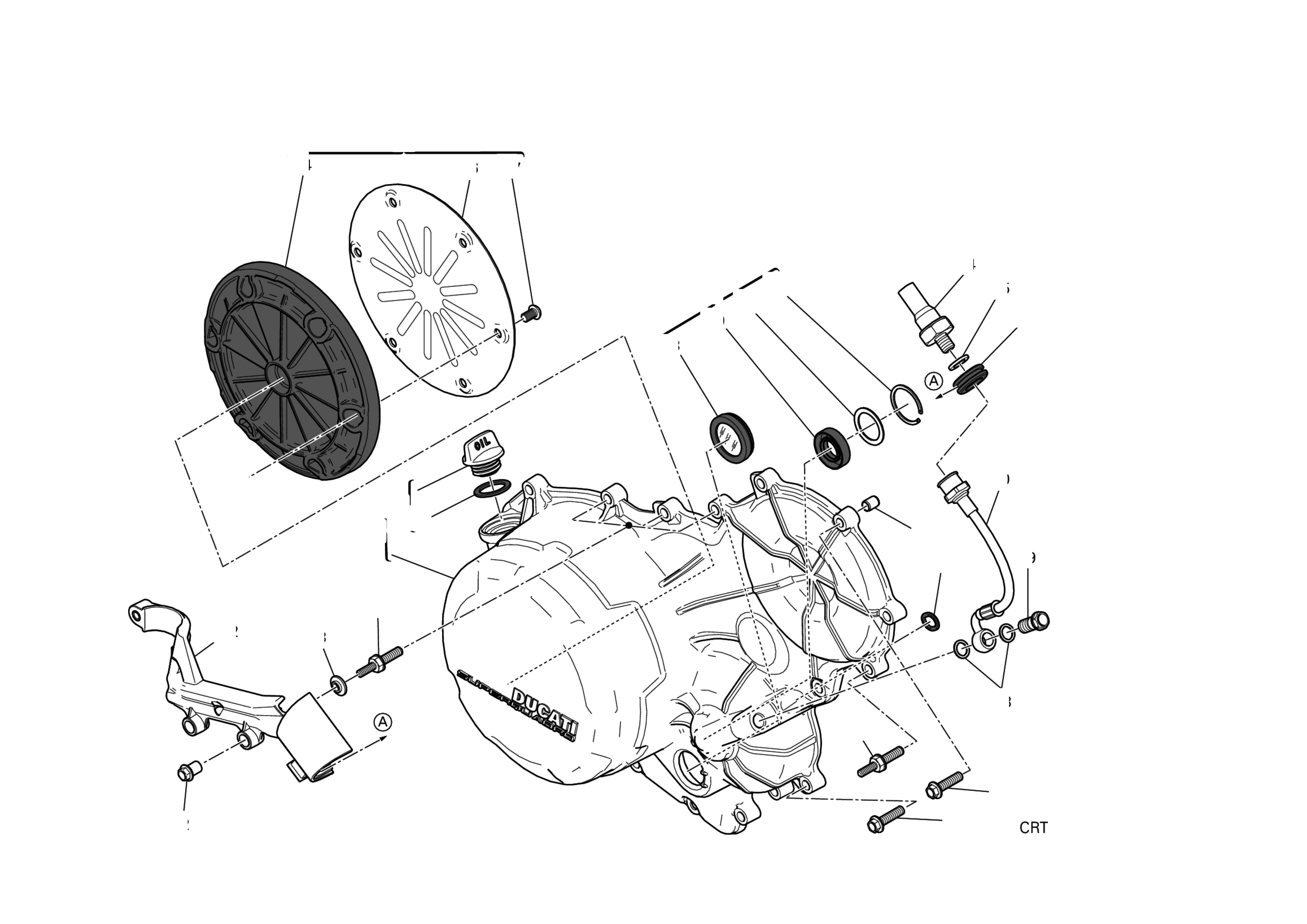 CLUTCH - SIDE CRANKCASE COVER 