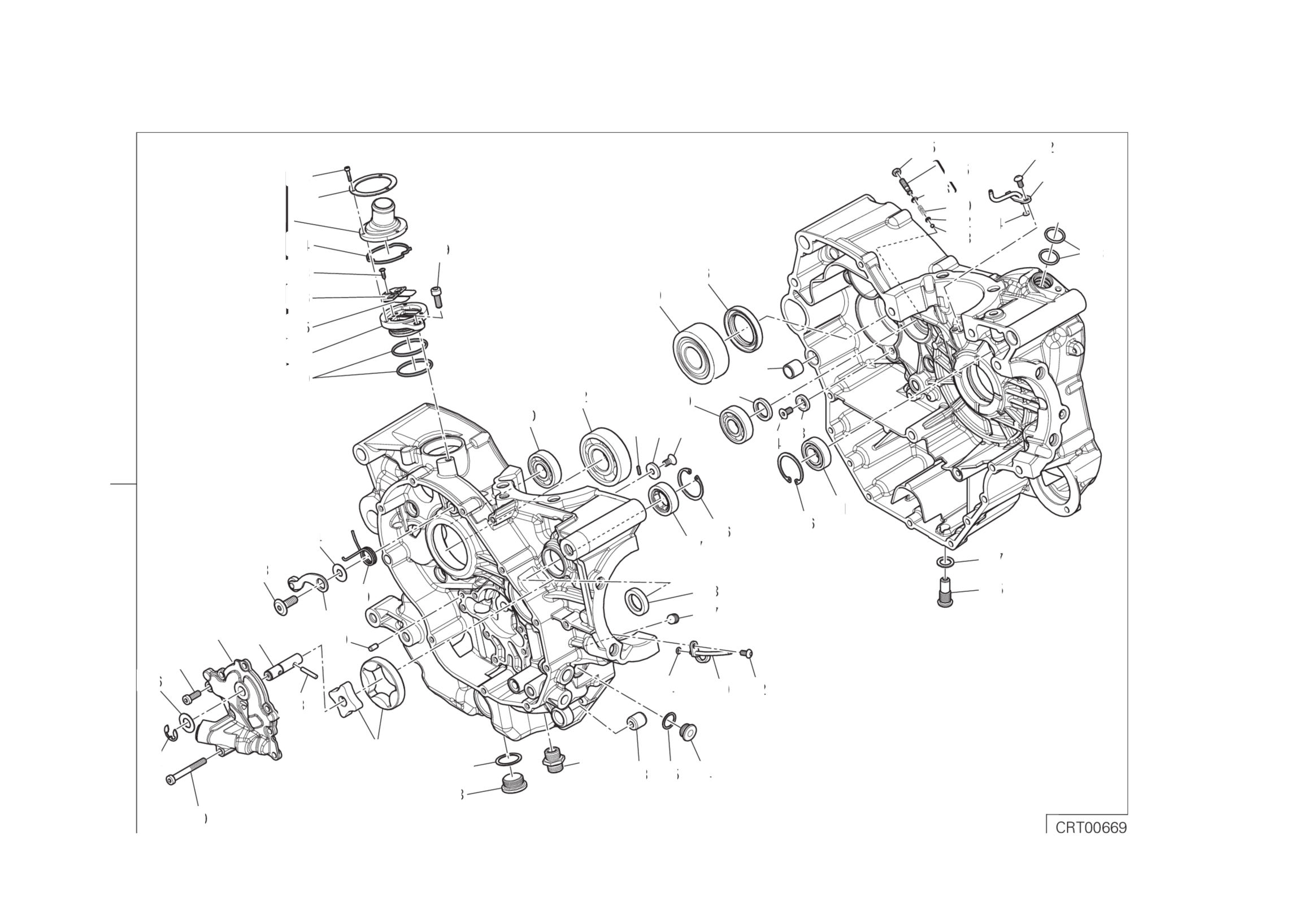 HALF-CRANKCASES PAIR 