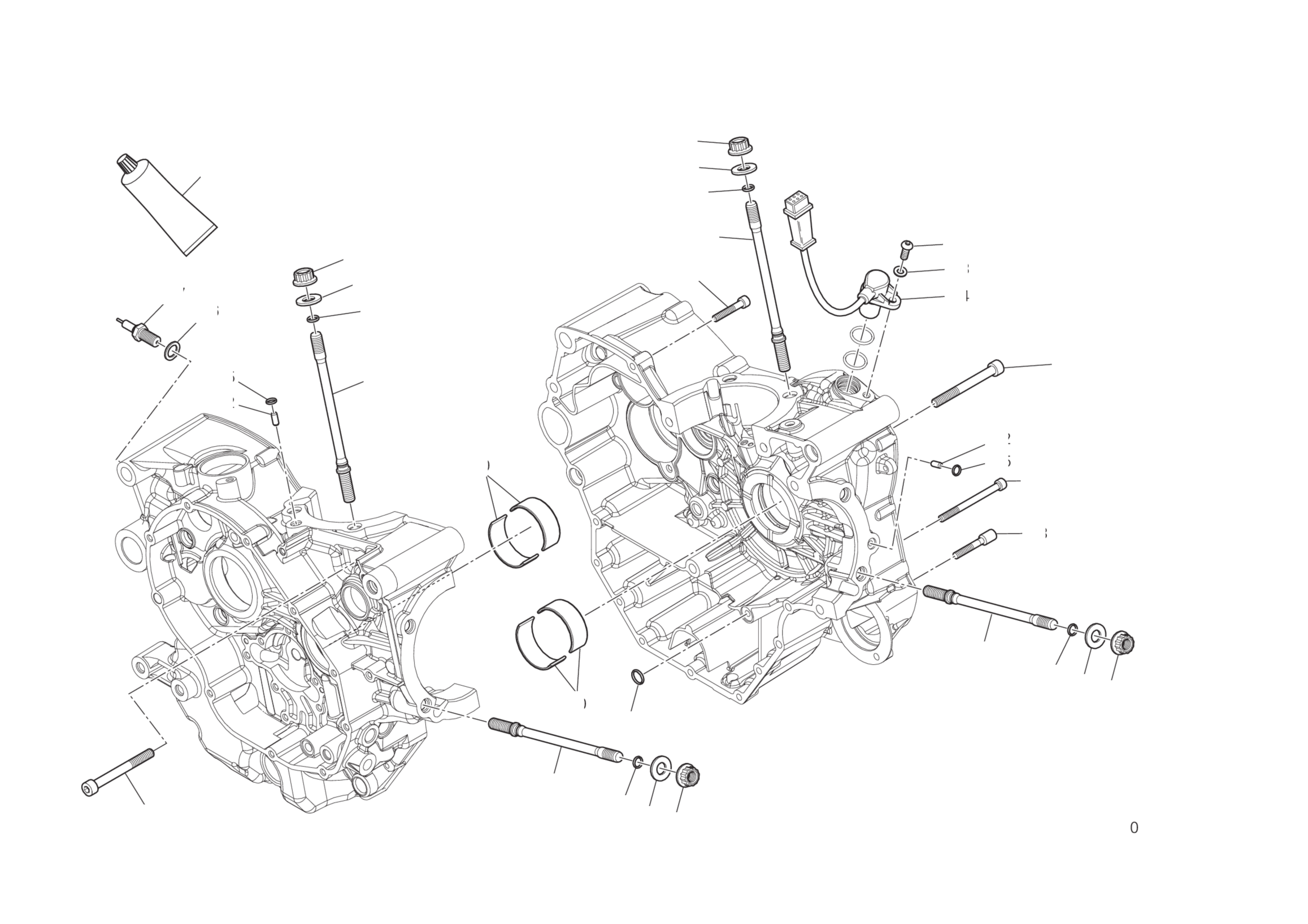 HALF-CRANKCASES PAIR 