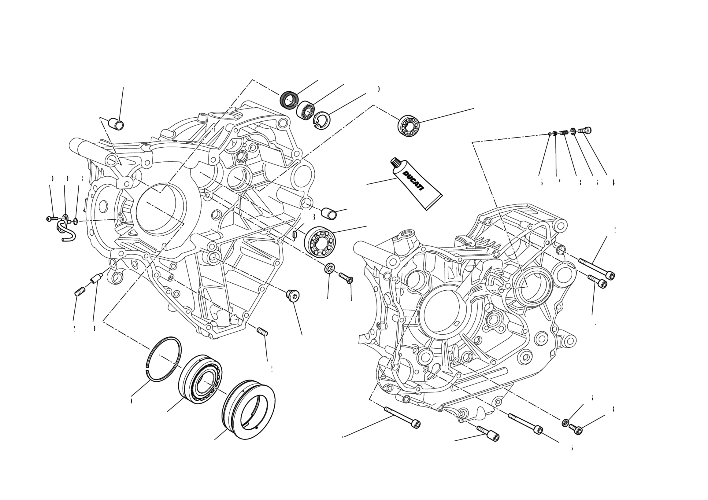 HALF-CRANKCASES PAIR 