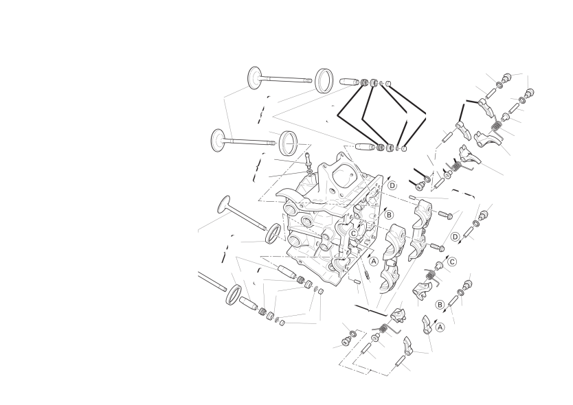 Horizontal cylinder head